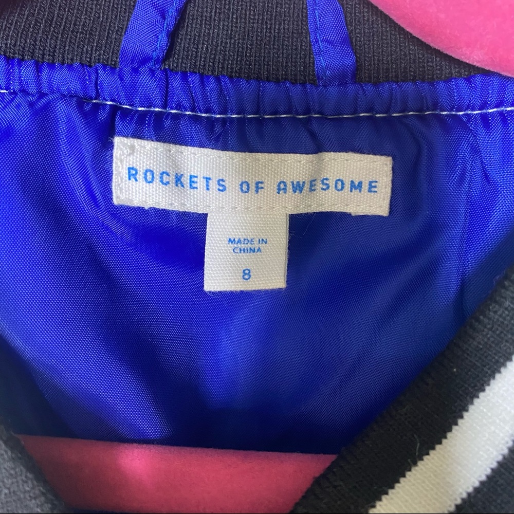 Rockets of Awesome Silver Junior Bomber Jacket 8 - Picture 4 of 9